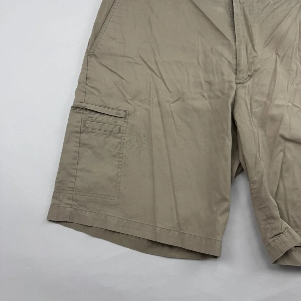 Greg Norman For Tasso Elba FIVE IRON Khaki Chino Shorts Sz 40 Cargo Pocket - Picture 4 of 11